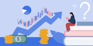 Infographic of someone investing in stocks