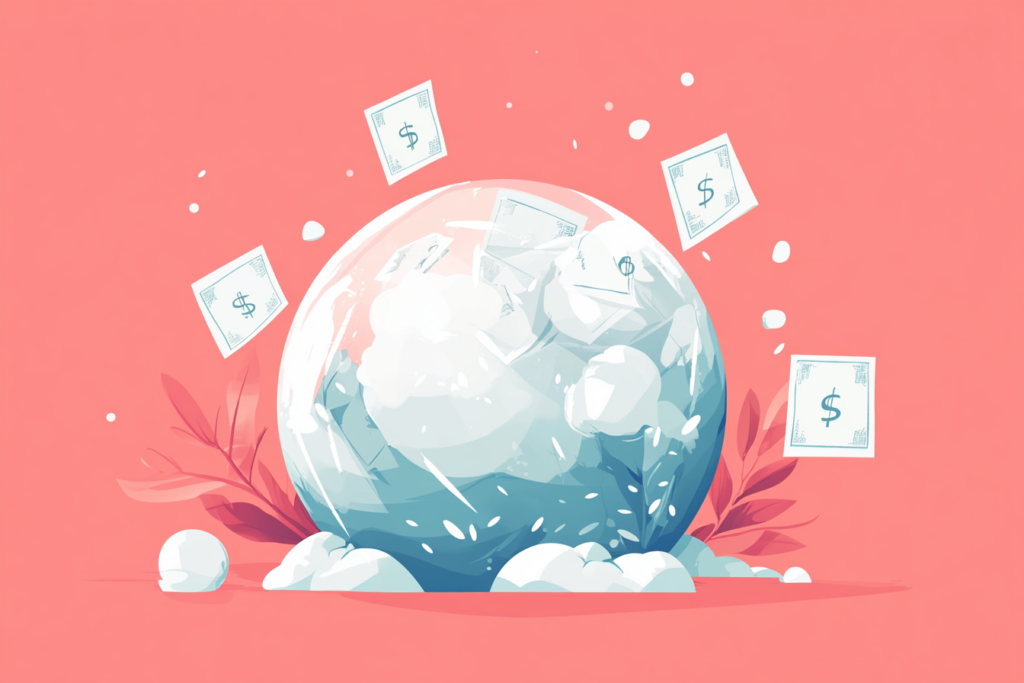 Money in a snowball 