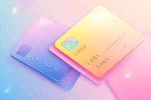 Two credit cards side by side